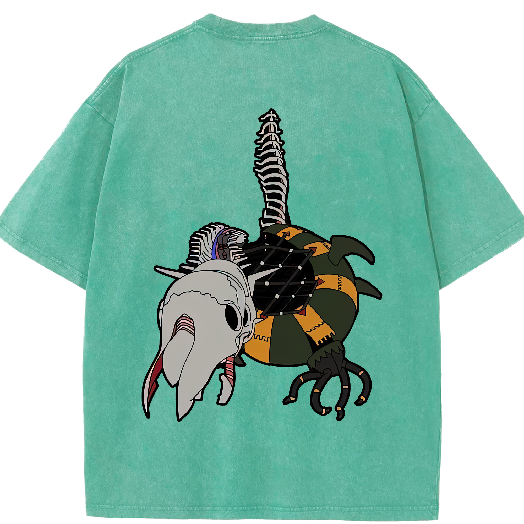 （画像用） EVA 新世紀エヴァンゲリオン 綿100% ヴィンテージ風 半袖Tシャツ（背面プリント）